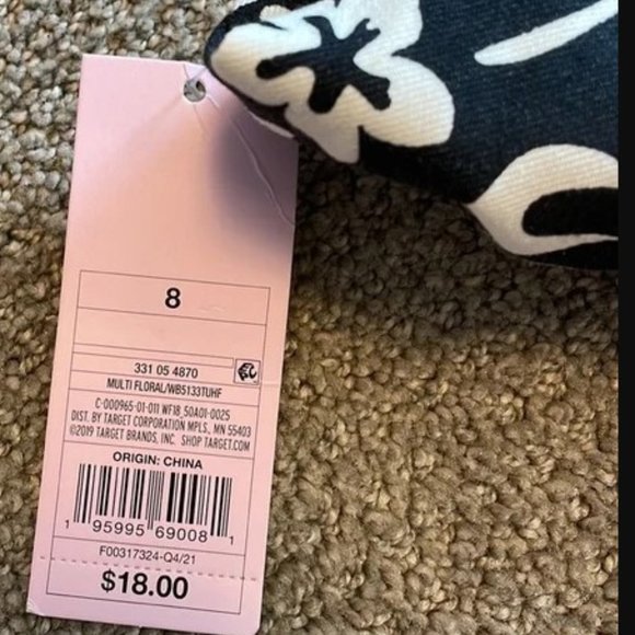 WILD FABLE Black & White Tropical Print Stretch Denim Mini Skirt  NEW! - Picture 6 of 6